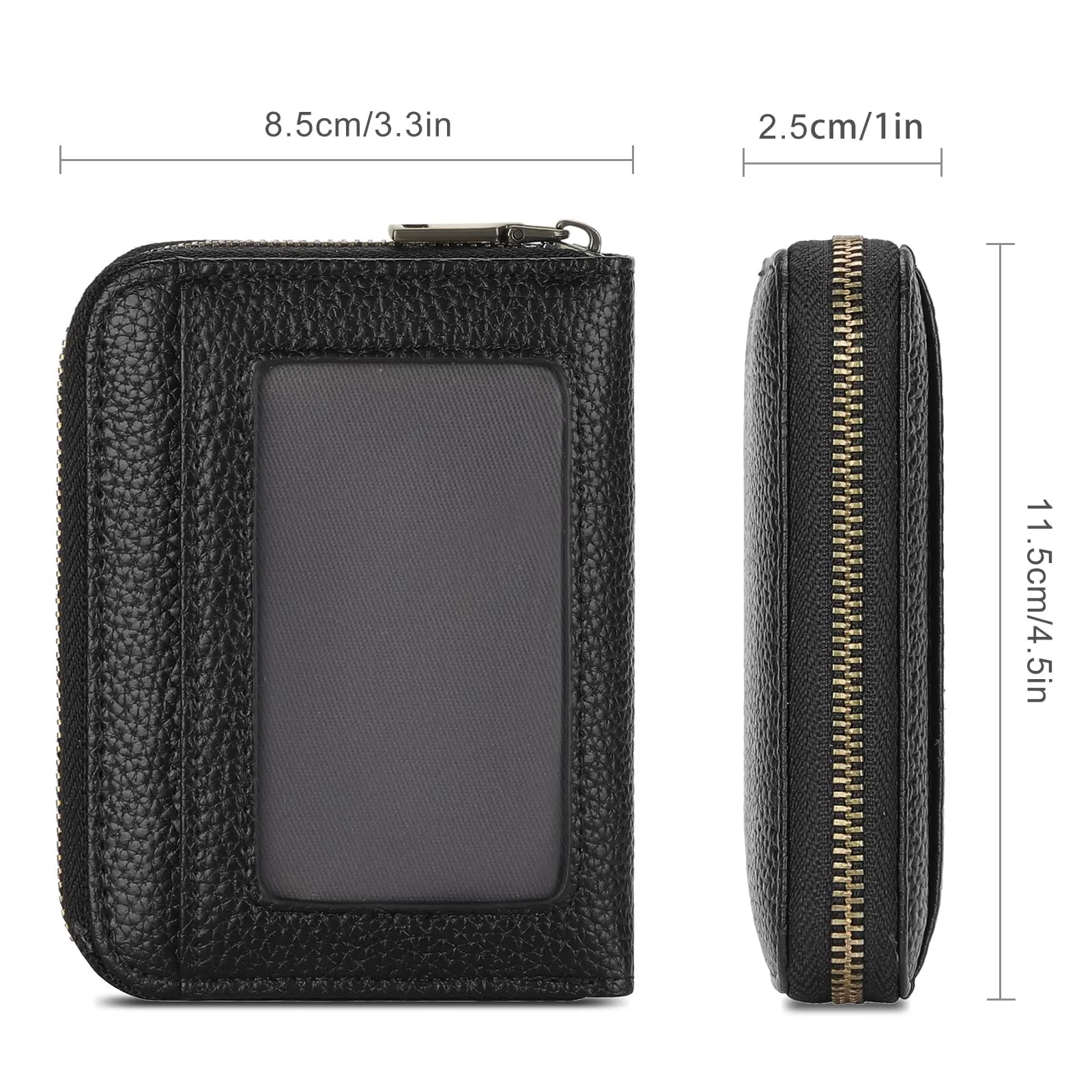 SENDEFN Portafoglio Donna Piccolo, Porta Carte di Credito con Protezione RFID e Molti Altri Scomparti, Portafoglio Cerniera Donna Piccolo, Porta Tessere Pelle - immagine 5