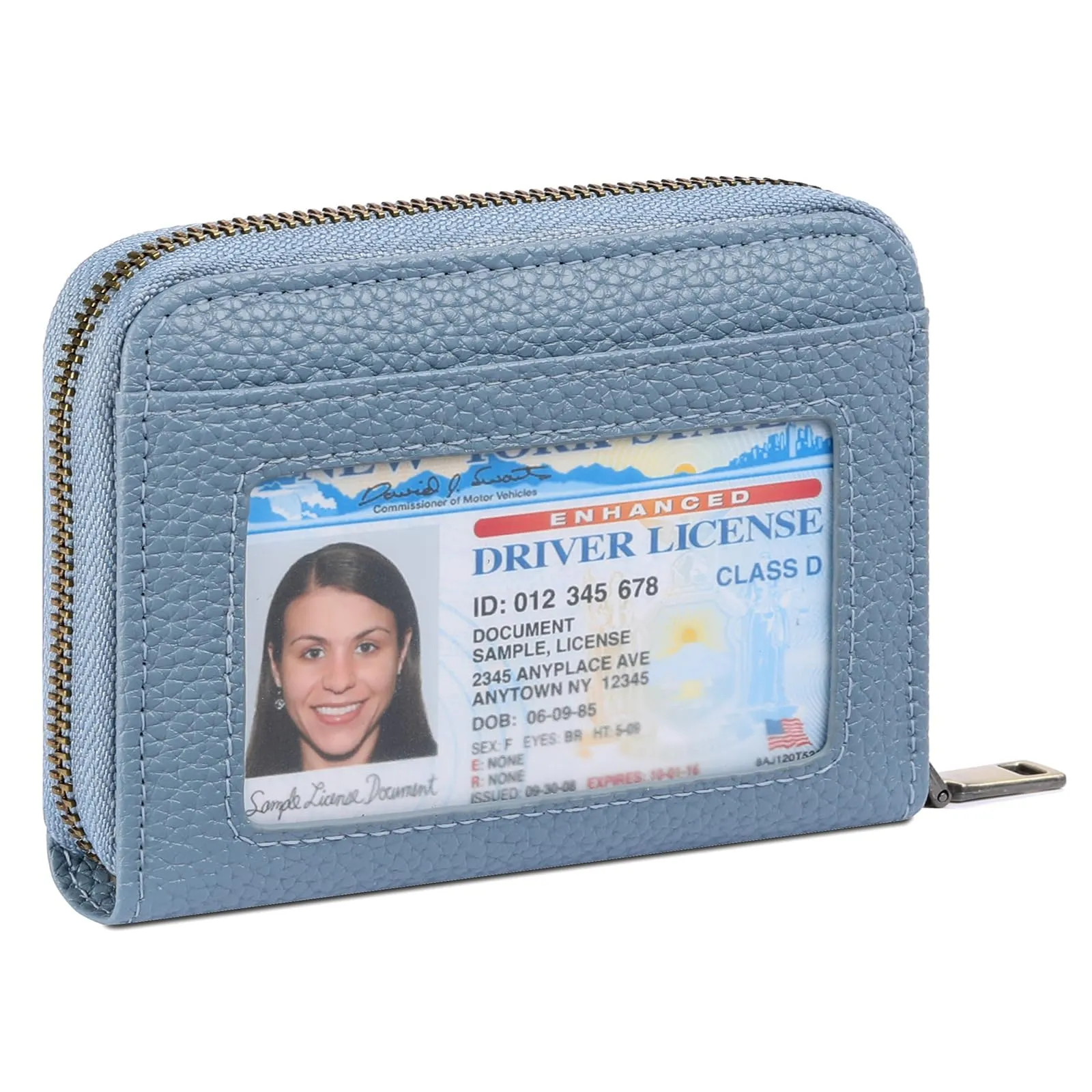 SENDEFN Portafoglio Donna Piccolo, Porta Carte di Credito con Protezione RFID e Molti Altri Scomparti, Portafoglio Cerniera Donna Piccolo, Porta Tessere Pelle - immagine 1