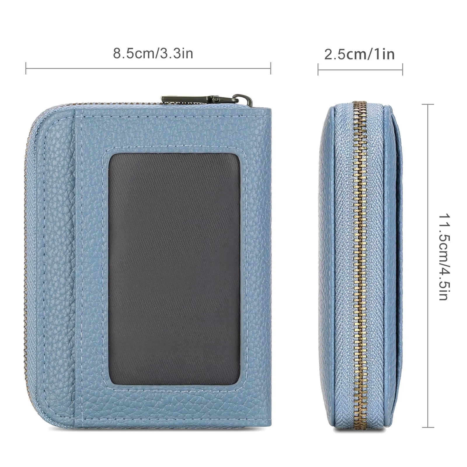 SENDEFN Portafoglio Donna Piccolo, Porta Carte di Credito con Protezione RFID e Molti Altri Scomparti, Portafoglio Cerniera Donna Piccolo, Porta Tessere Pelle - immagine 5