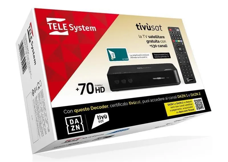 Telesystem Decoder satellitare TS9019 TIVU'SAT - immagine 1
