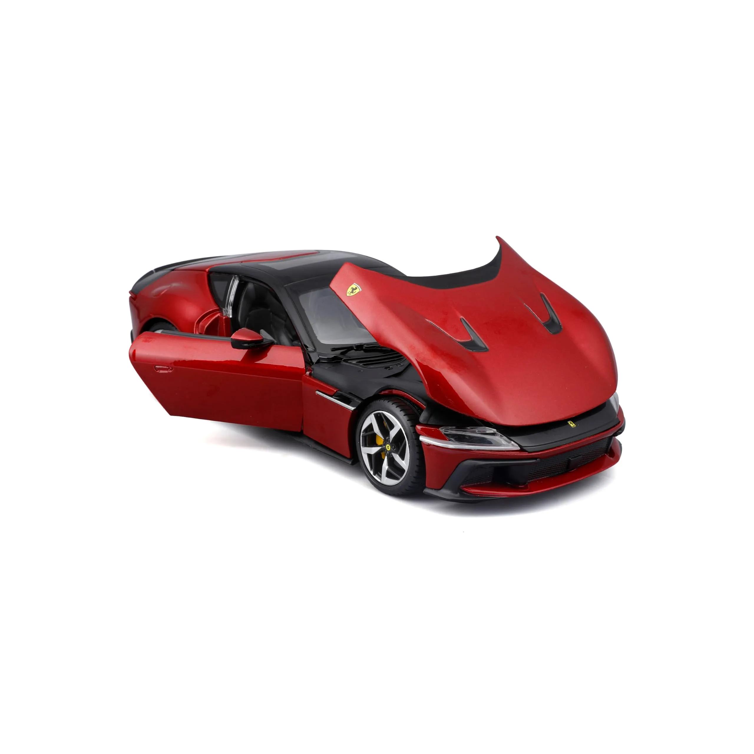 BBURAGO Ferrari 12 Cilindri R&P, Auto Diecast in Scala 1:25, Replica Dettagliata con Cofano e Porte Apribili, Licenza Ufficiale Ferrari, Età Consigliata 3+ Anni - immagine 2