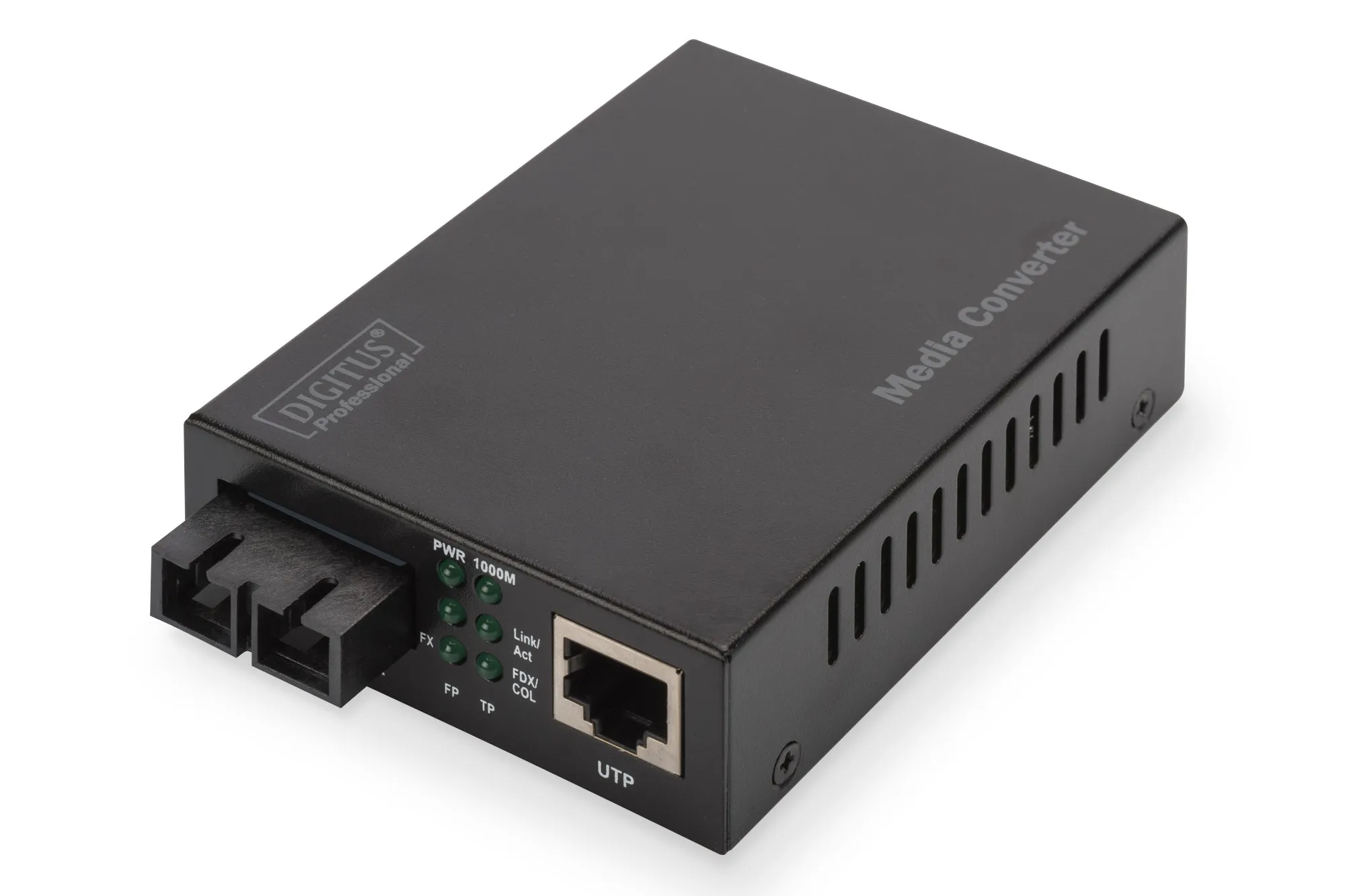Convertitore 10/100/1000 Gigabit Media Converter Rj45 - Fibra Ottica Sc 1000Base-Sx - immagine 1