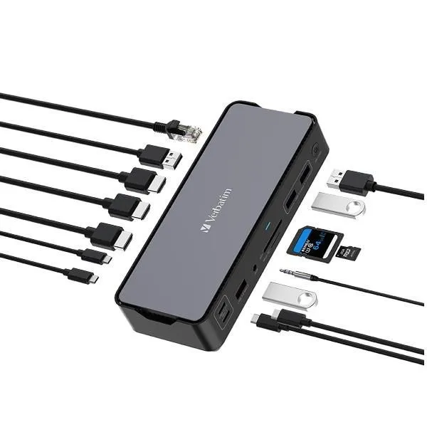 Verbatim USB C MULTIP.15 IN 1 HDMI 8K PD 80W - immagine 1