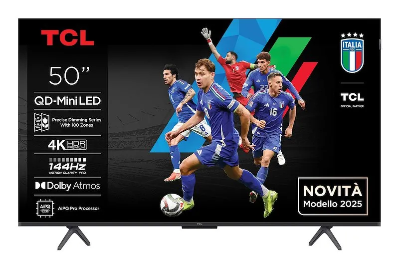Tcl TV MINI LED 50" 50c69k Metallico - immagine 1