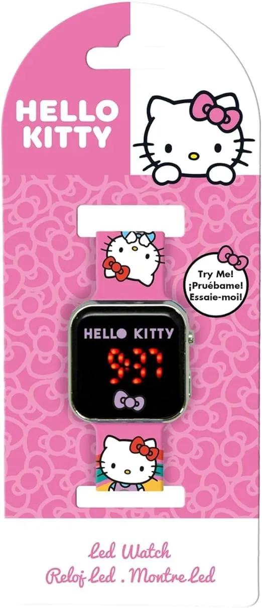 Kids Licensing Orologio digitale per ragazze automatico con cinturino in plastica HK50201, Hello Kitty, rosa - immagine 4