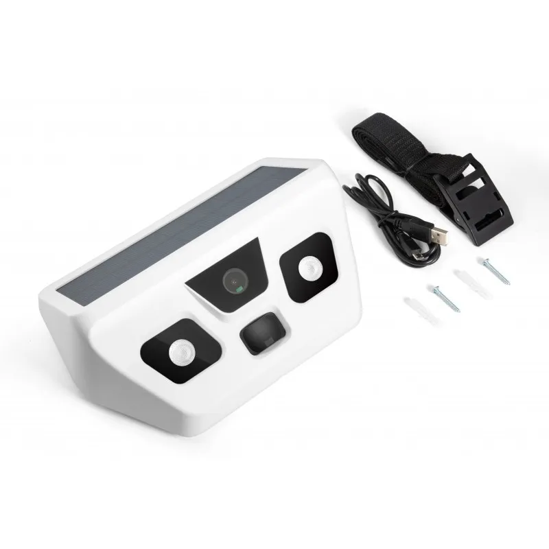 Videocamera Solare Per Esterno Full Hd Con Lampada Led - immagine 1