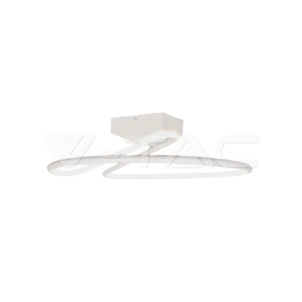 V-TAC Lampadario LED dal Design Moderno Rotondo 43W in Alluminio Colore Bianco 4000? - immagine 1