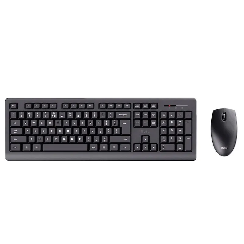 Trust Kit Tastiera + Mouse Wireless Primo wireless deskset IT Black - immagine 1