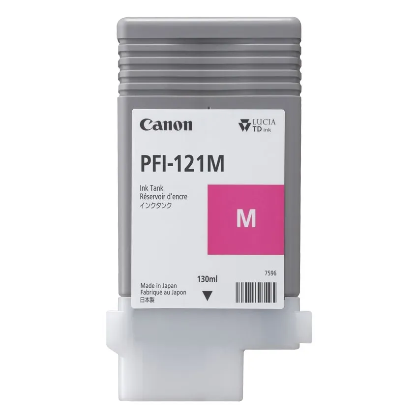 ORIGINALE Canon Cartuccia d'inchiostro magenta PFI-121m 6267C001 130ml - immagine 1