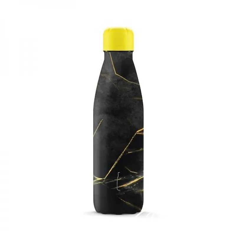 T-tex Borraccia Termica Black Marble 500ml Nero/Giallo - immagine 1