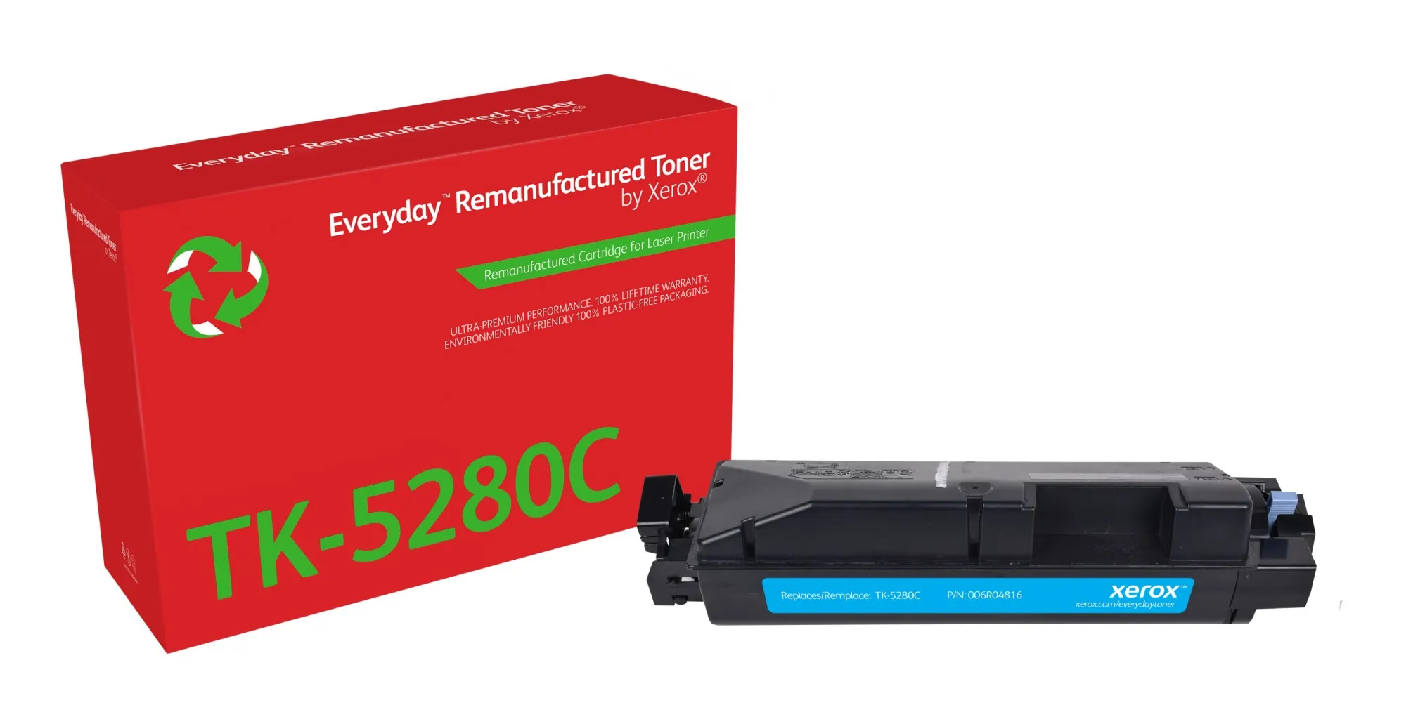 Toner rigenerato Everyday di Xerox Ciano compatibile con Kyocera TK-5280C Capacità standard - immagine 1