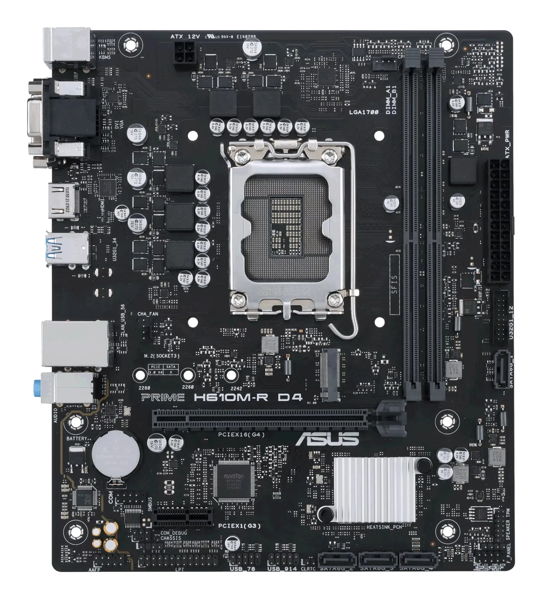 ASUS PRIME H610M-R D4 Intel H610 LGA 1700 micro ATX - immagine 1