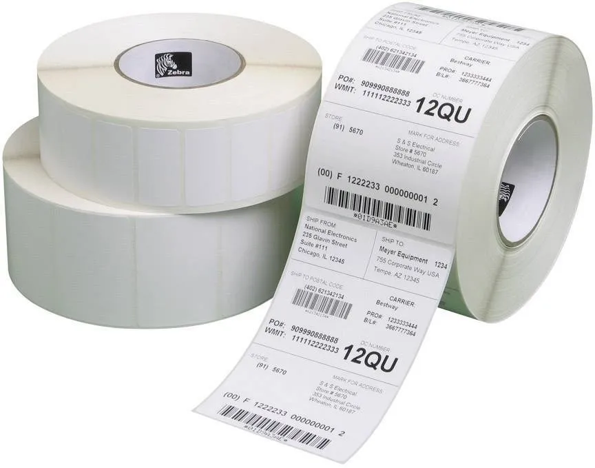 ORIGINALE Zebra Etichette 87000 Z-Select Pacco da 4 termo 2000D 100x50mm - immagine 1