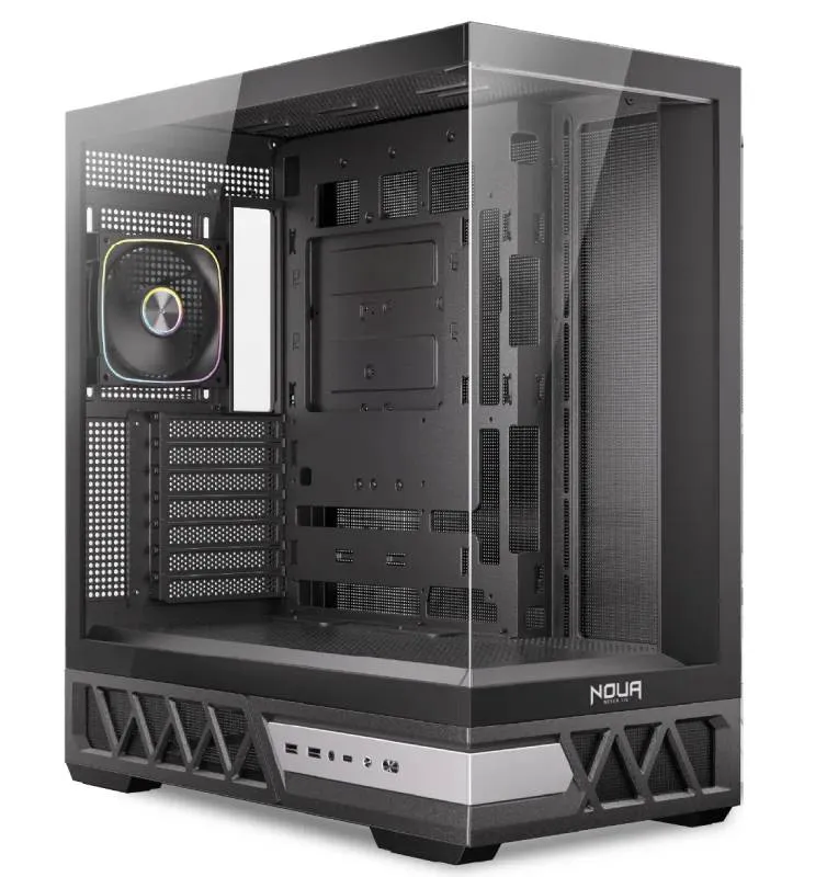 Case Pc Noua Orizon MK100 ATX Mid Tower con vetro temperato 1x fan ARGB 2x USB3.0 x1 usb Type-C - immagine 1