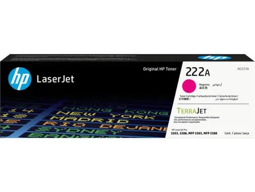 ORIGINALE HP toner magenta W2223A 222A 1200 pagine - immagine 1