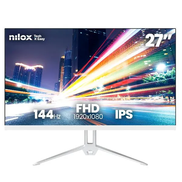 Nilox Monitor 27 Ips 144HZ Bianco NXM27FHD14411W - immagine 1
