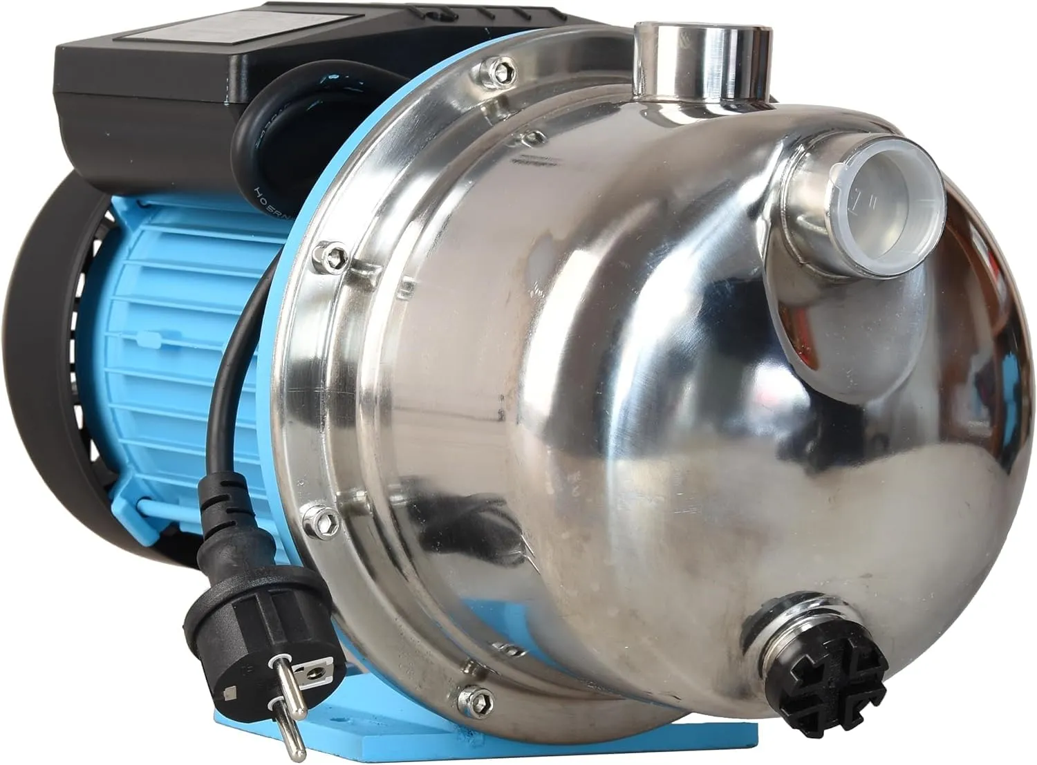 Pompa ad Acqua JS 1100 (1100 W, 3600 l/h, altezza max. 50 m) – Pompa ad Acqua Elettrica in Acciaio Inox - Per Acqua Pulita - Pompa da Giardino - Pompa di Superficie - Pompa da Irrigazione - immagine 4