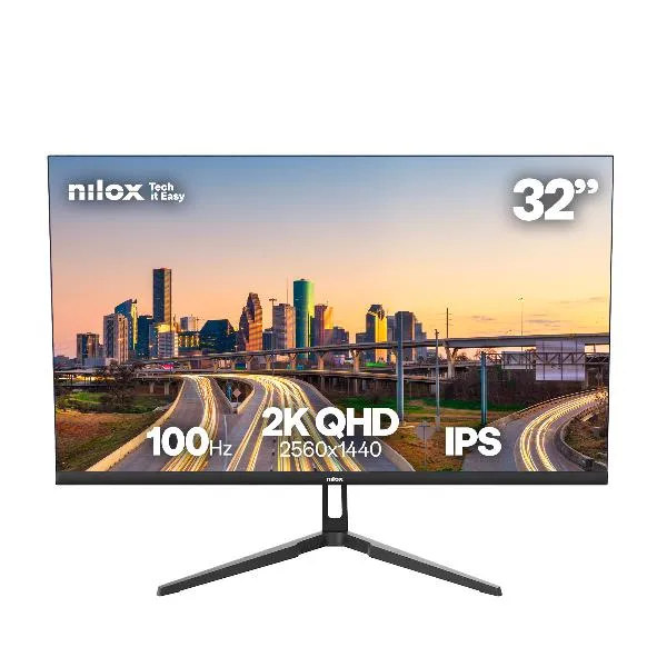 Nilox Monitor 32 Ips 100 Hz Hdmi Dp 2K Tiempo De Respuesta 4 Ms NXM322K1001 - immagine 1