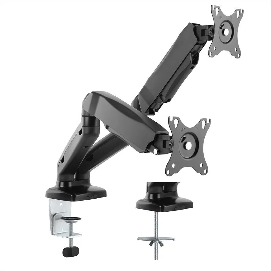 Staffa Tv/Monitor Da Tavolo Morsa Vesa 75 100 2 Monitor - immagine 1