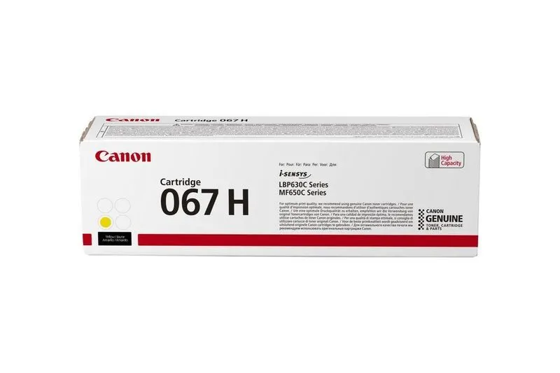 ORIGINALE Canon toner giallo 067 hy 5103C002 2350 pagine - immagine 1