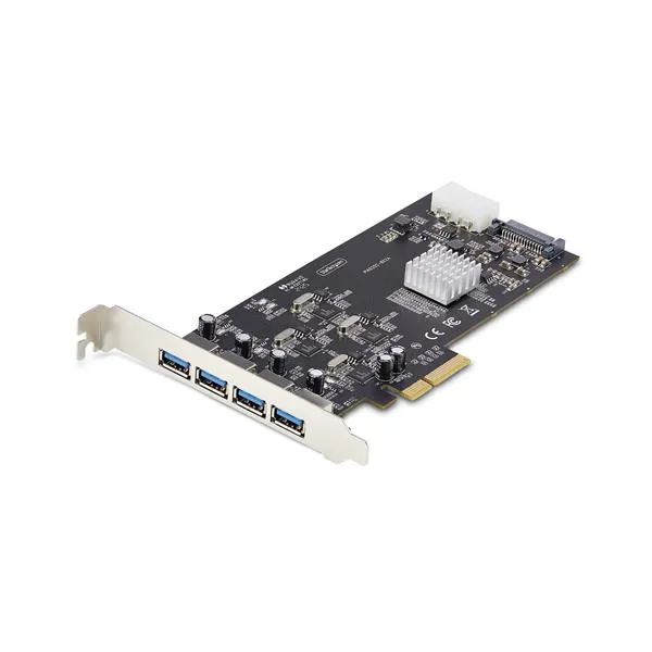 Startech Scheda Pcie Usb-A A 4 Porte USB 3 2 5 Gbps P5Q4A-USB-CARD - immagine 1