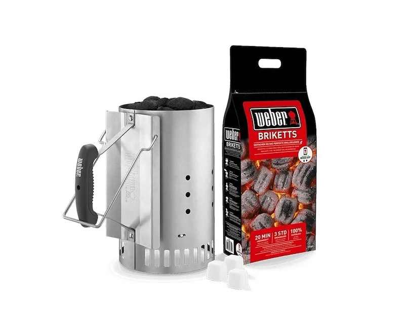 Weber Kit Ciminiera Accensione Rapid Fire Argento - immagine 1
