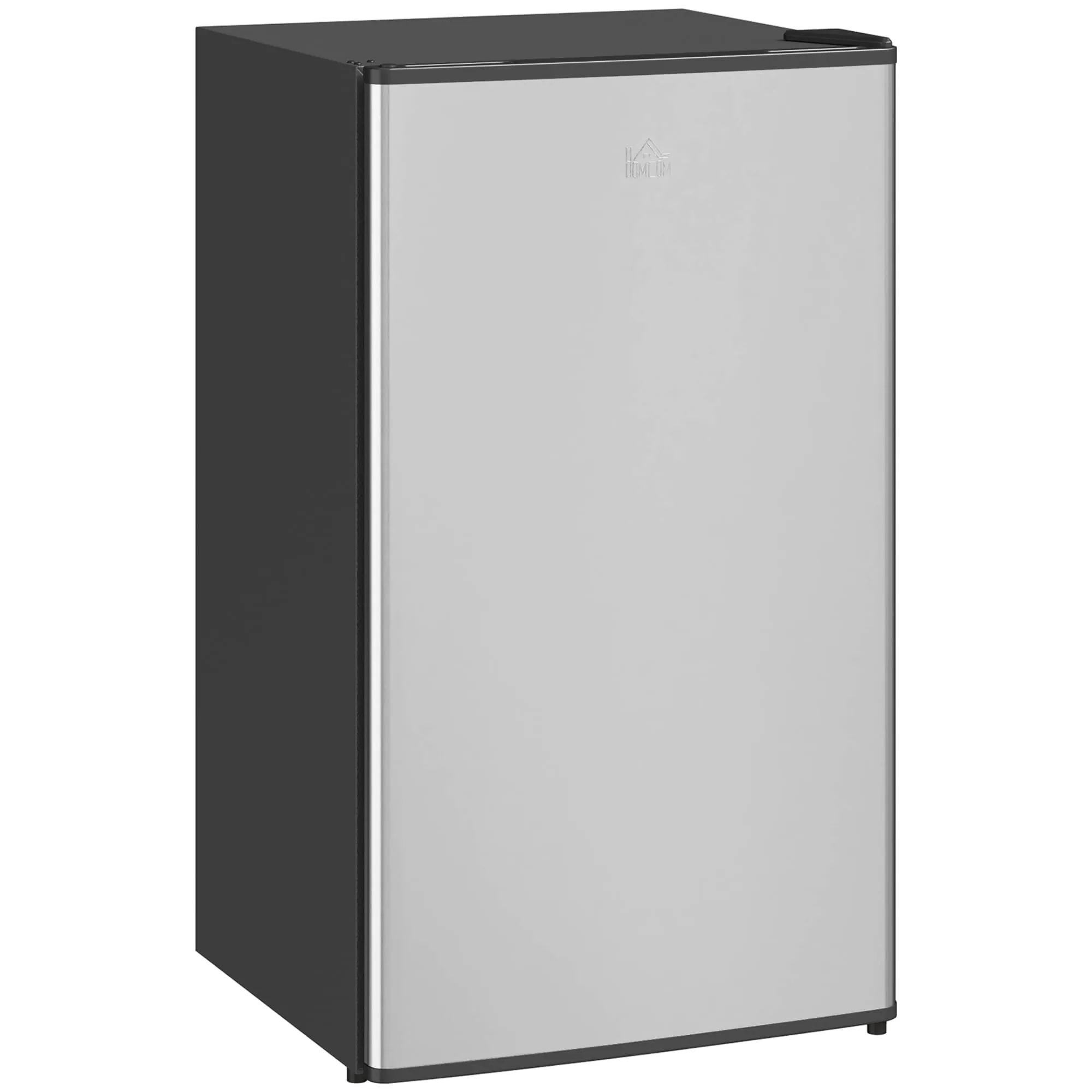 HOMCOM Frigorifero Piccolo 91L con Congelatore Classe E Argento e Nero - immagine 1