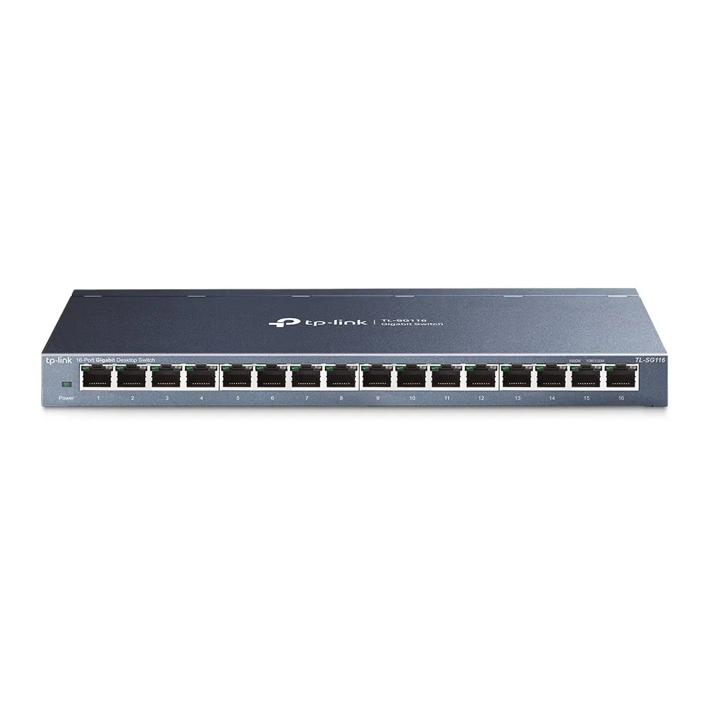 Switch 16P Gigabit Rj45 Desktop Steel Case - immagine 1