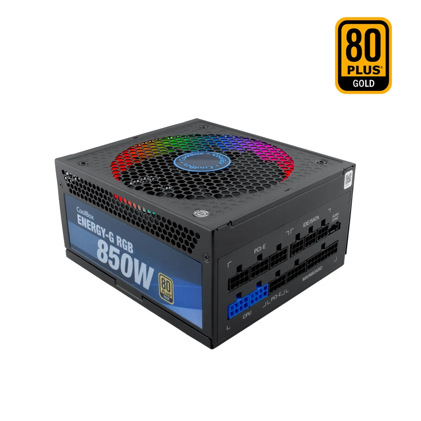 Deep Gaming RGB-850 Rainbow alimentatore per computer 850 W 20+4 pin ATX ATX Nero - immagine 1
