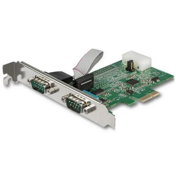 Startech Scheda Adattatore Seriale A 2 Porte RS232 Con Uart 16950 Pci Express Windows And Linux PEX2S953LP - immagine 1