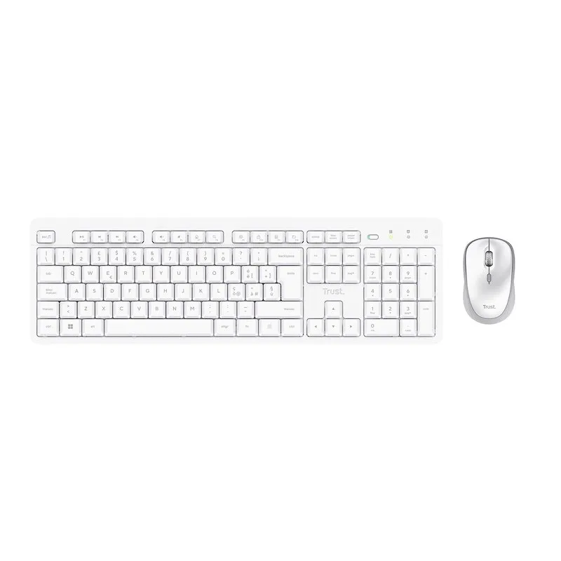 Trust Tastiera + Mouse Trust Ody II 25466 White - immagine 1