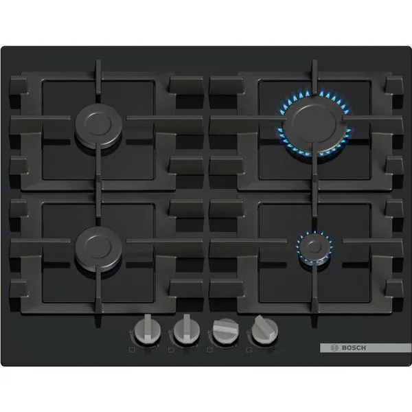Bosch Piano Gas PNP6B6K40 4F 60CM Vetro Nero PNP6B6K40 - immagine 1