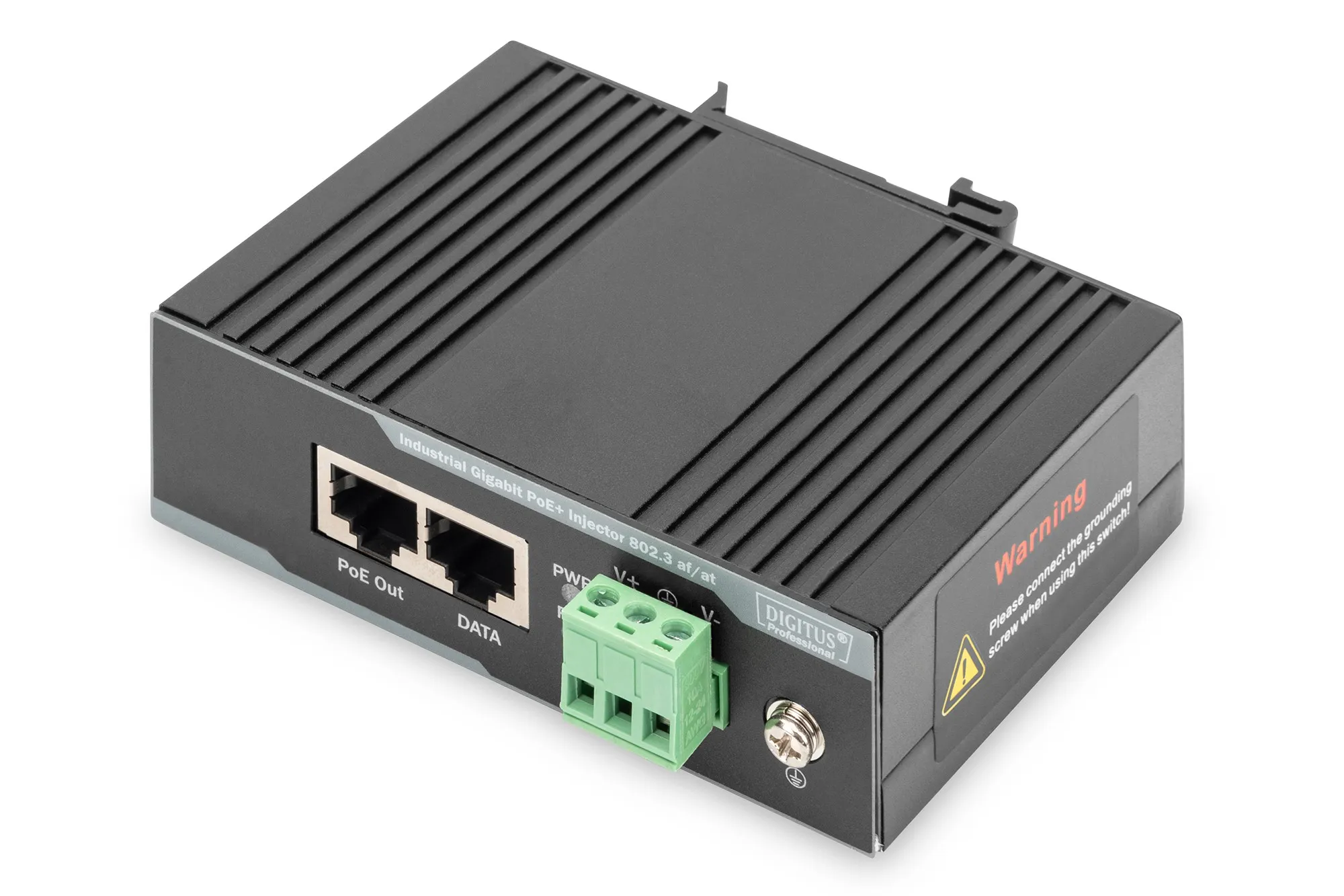 Iniettore Industriale Professionale Poe+ 802.3 Af/At Gigabit Digitus - immagine 1