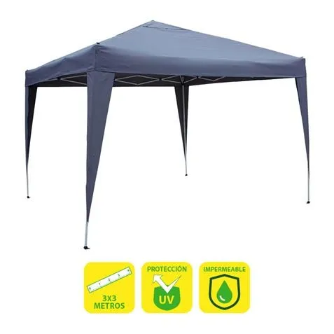 Tenda pieghevole in acciaio Sungarden 3x3m - Blu - immagine 1
