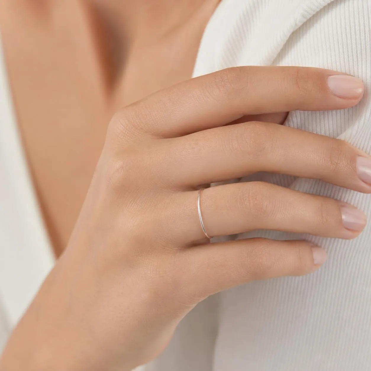 Niagara Gioielli Ferma Anello in Argento 925 Rodiato, Fedina Uomo Donna Made in Italy Fidanzamento, Varianti Oro e Oro Rosa (Argento, 29) - immagine 5