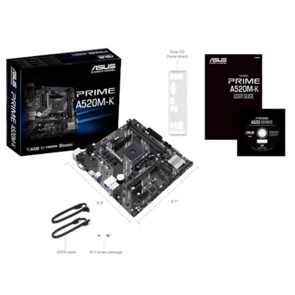 Asus Prime A520M-K 90MB1500-M0EAY0 - immagine 1