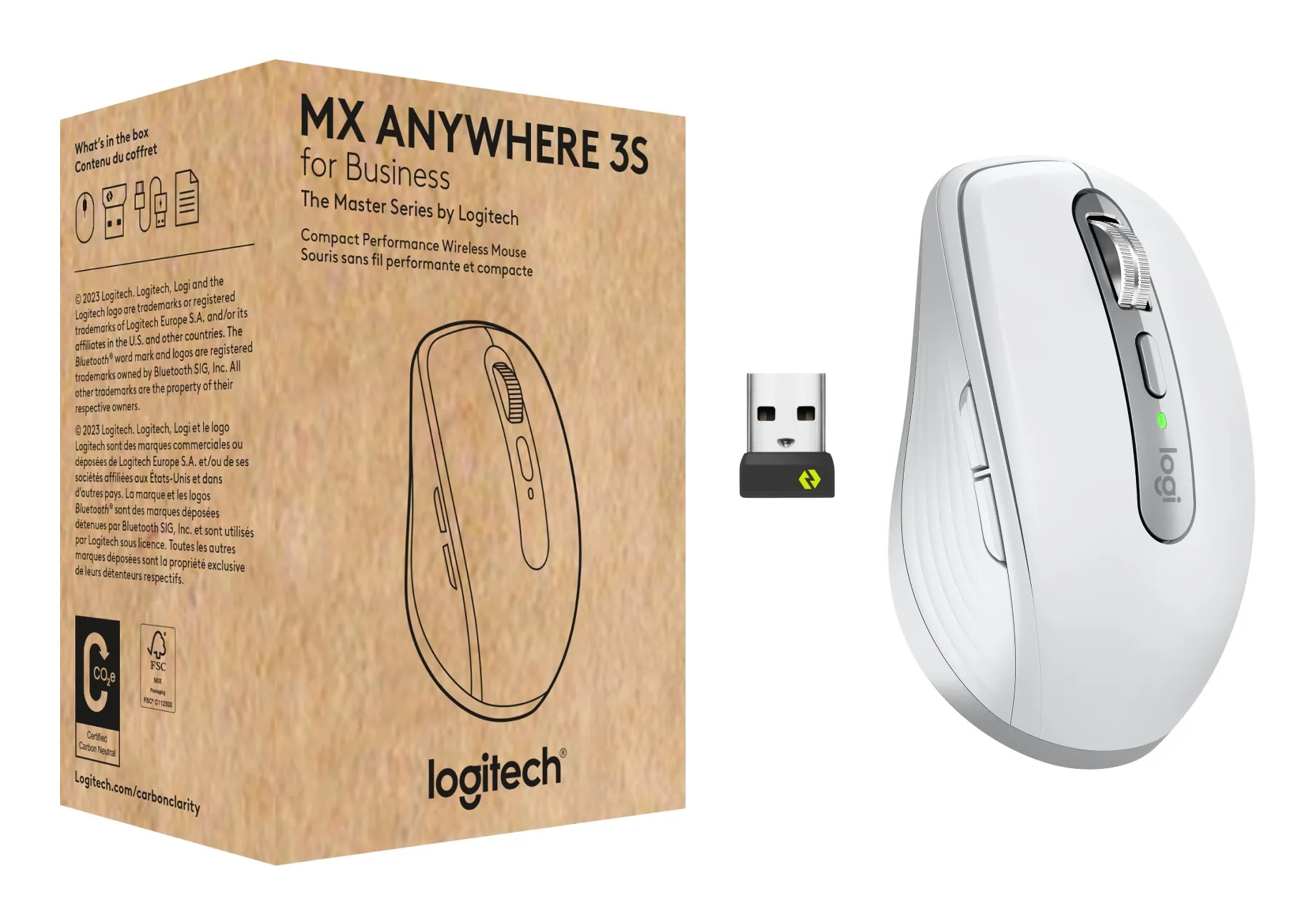 ORIGINALE Logitech Accessori per computer Bianco 910-006959 Maus MX Anywhere - immagine 1