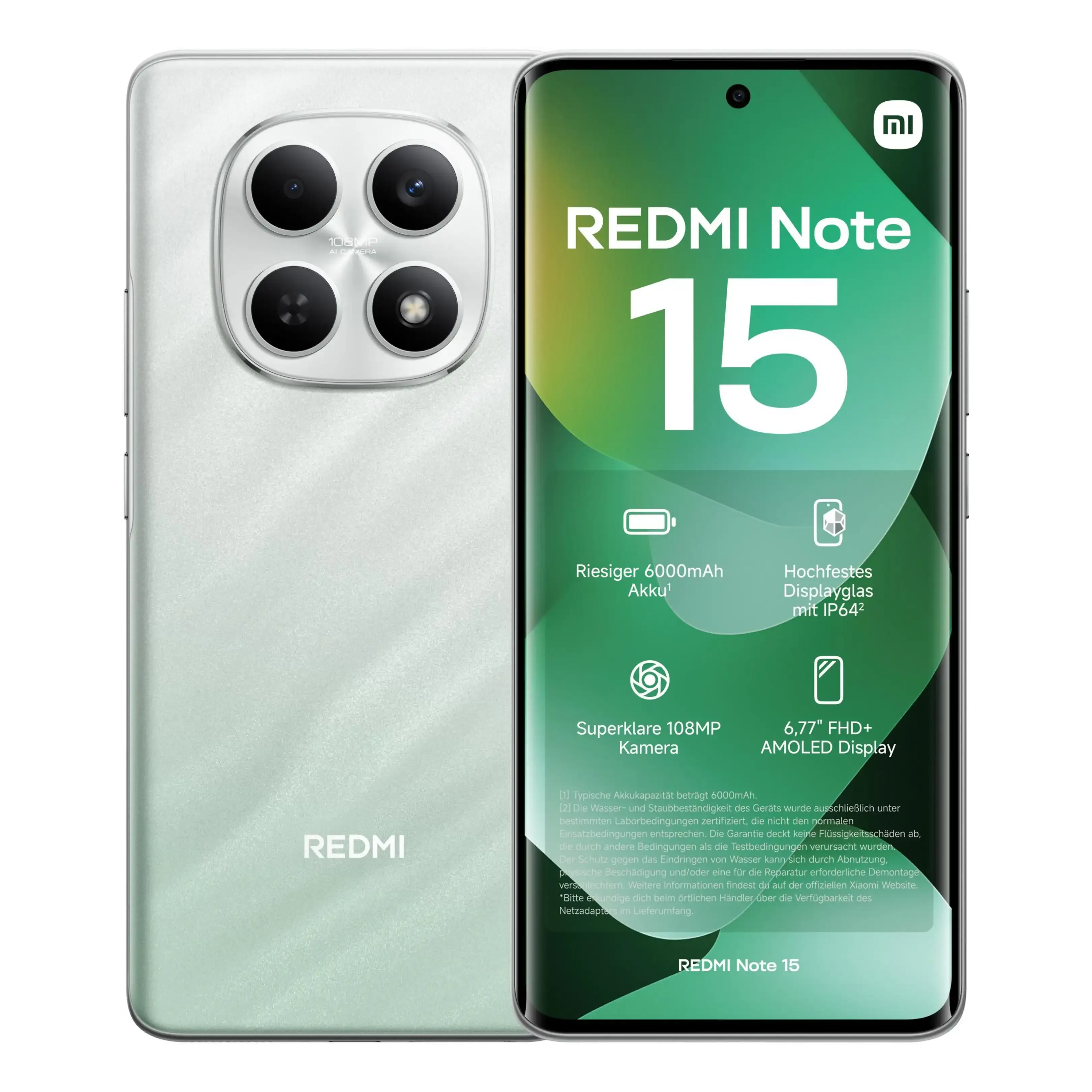 Windtre Smartphone Xiaomi Redmi Note 15 6/128GB Green - immagine 1