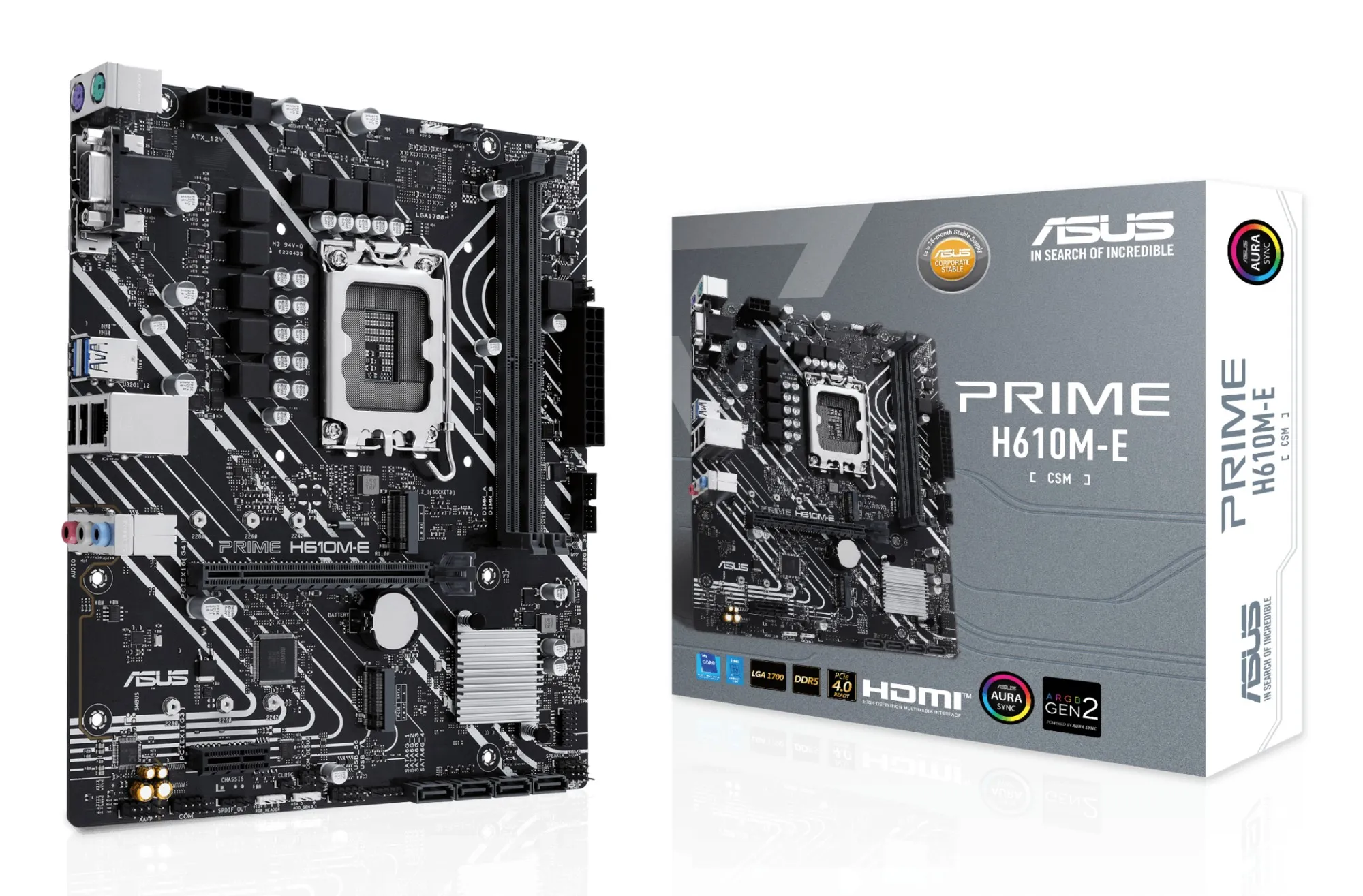 ASUS PRIME H610M-E-CSM Intel H610 LGA 1700 micro ATX - immagine 1