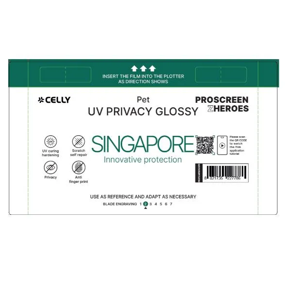 Celly 5 Pz Pro Uv Privacy Clear PROFILMPRO5UVPR - immagine 1