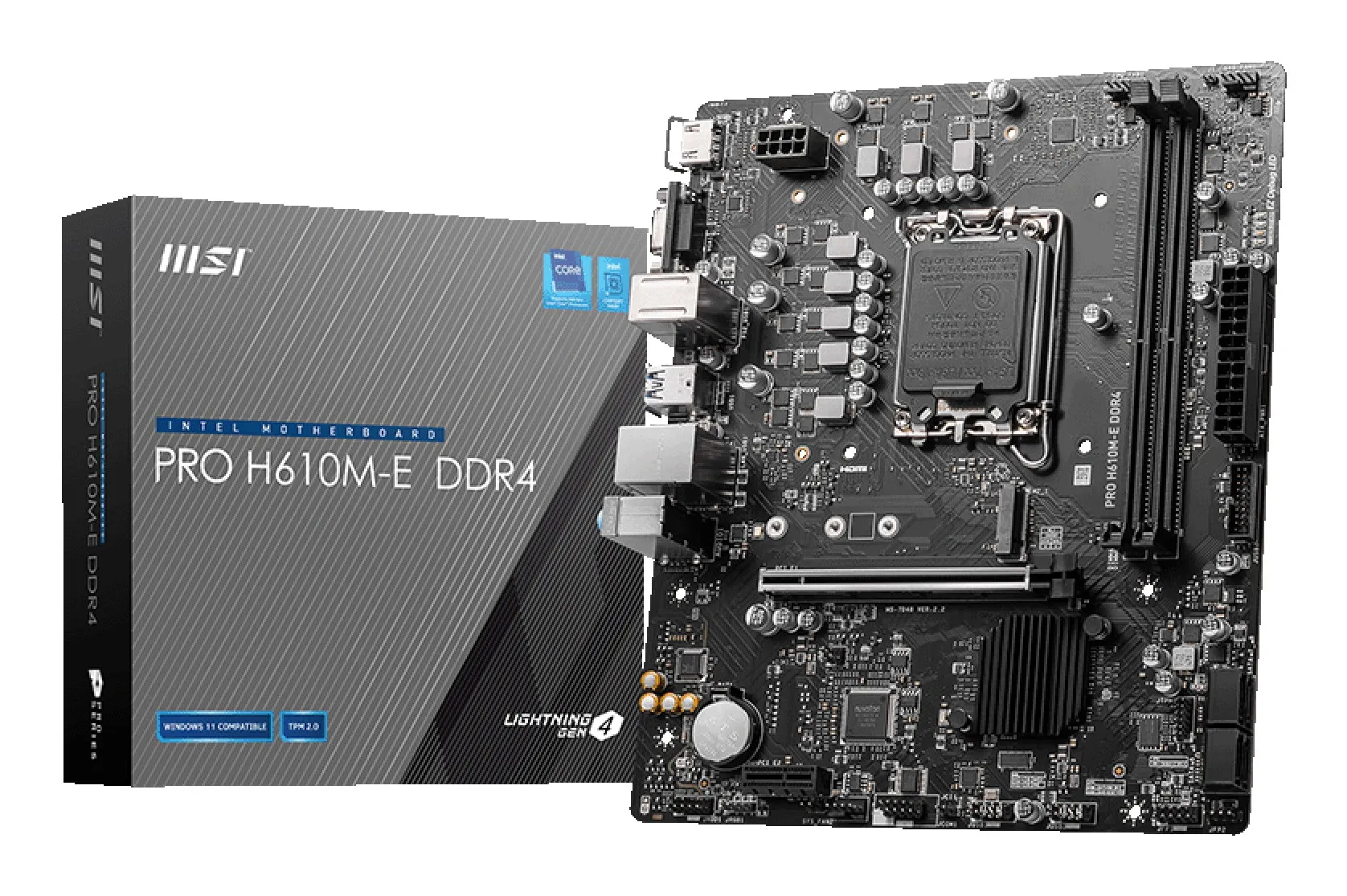 MSI PRO H610M-E DDR4 scheda madre Intel H610 LGA 1700 micro ATX - immagine 1
