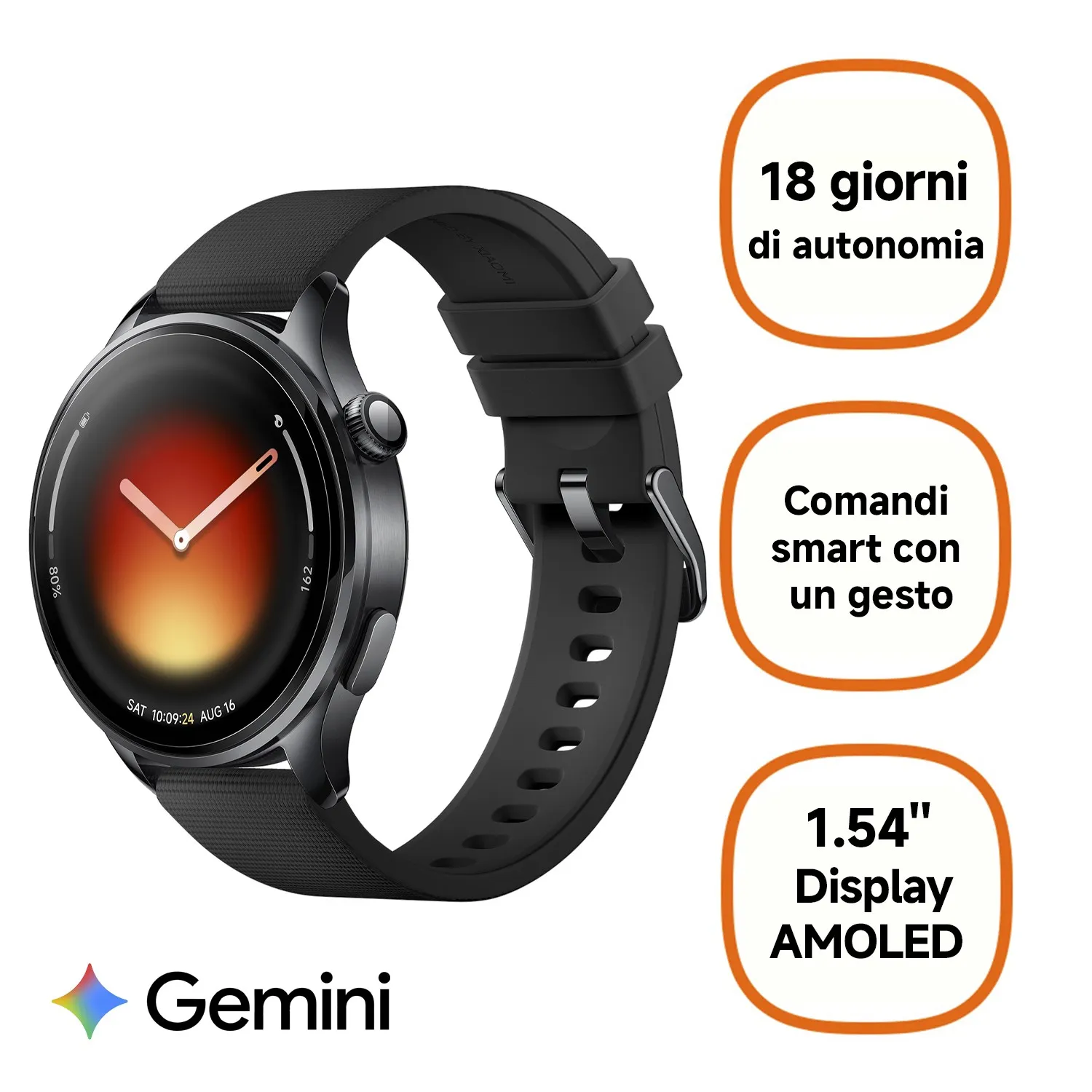 Xiaomi Watch 5 Black Strap - immagine 1