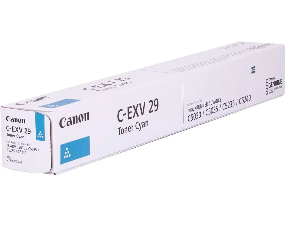 Originale Canon C-EXV29 cartuccia toner 1 pz Originale Ciano - immagine 1