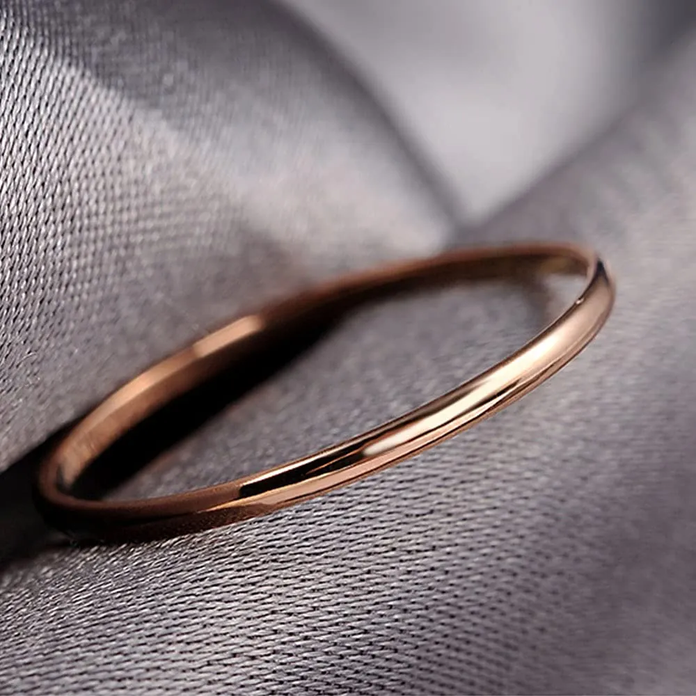Niagara Gioielli Ferma Anello in Argento 925 Rodiato, Fedina Uomo Donna Made in Italy Fidanzamento, Varianti Oro e Oro Rosa (Oro Rosa, 5) - immagine 2