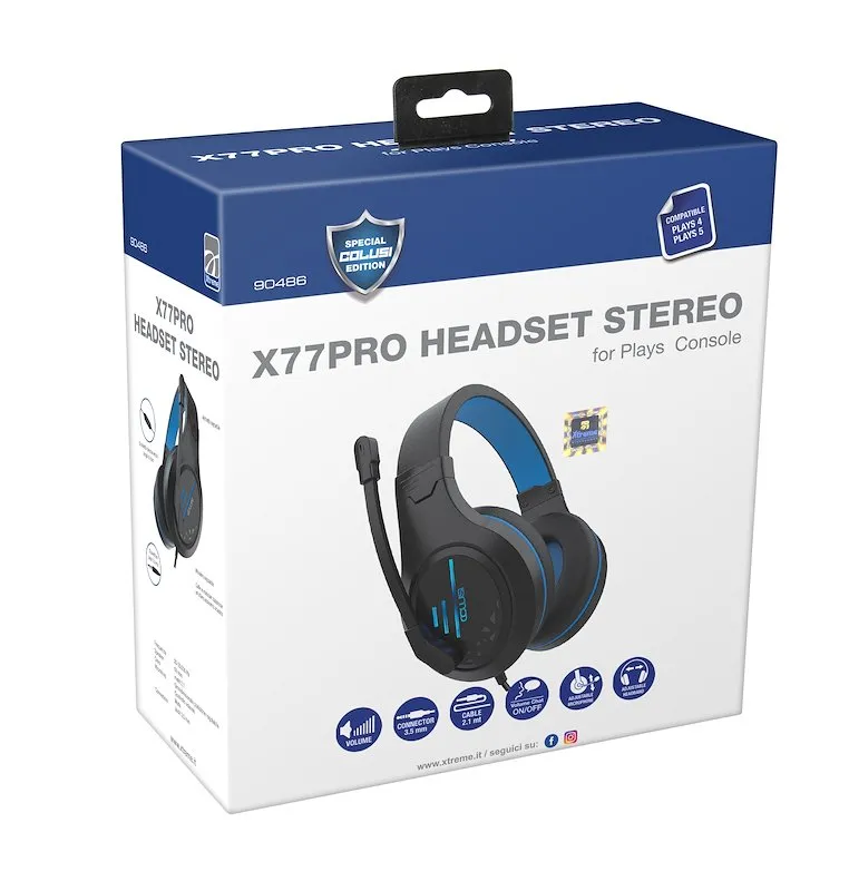 X-treme Cuffia stereo X77PRO HEADSET STEREO Plays 5 e Plays 4 - immagine 1