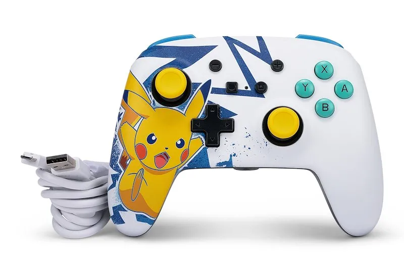 X-treme Enhanced Wireless Controller Pikachu High Voltage Bianco - immagine 1
