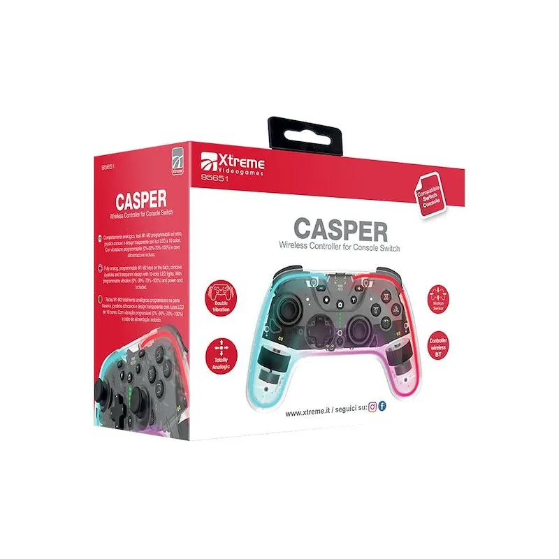 X-treme CONTROLLER WIRELESS BT CASPER 95651 Switch - immagine 1
