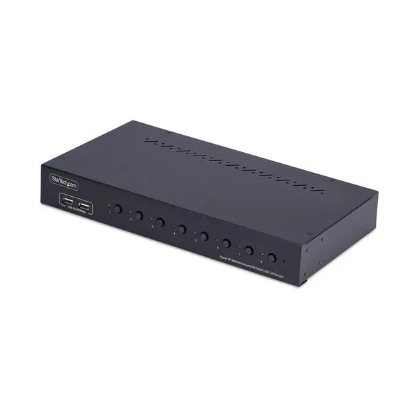 Startech Kvm Switch Displayport A 8 Porte Con Kit Rack Da 1U 4K 60Hz R8AD122-KVM-SWITCH - immagine 1