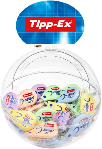 Supporto per correttore Tipp-Ex Mini Pocket Mouse Pastel con 40 nastri correttori da 5 mm x 6 m - Resistente - Scrittura istantanea - immagine 1