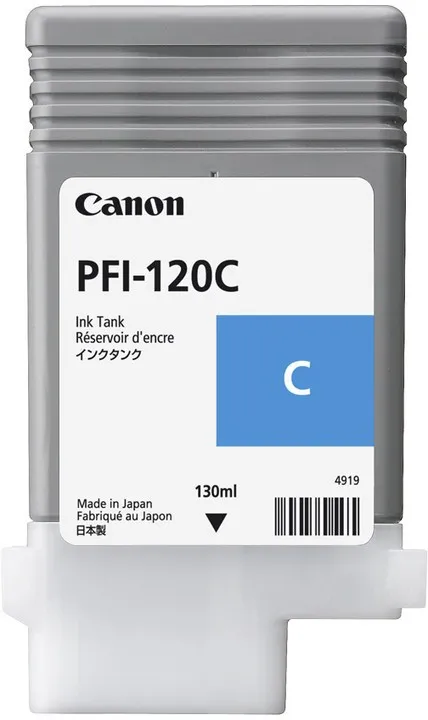 ORIGINALE Canon Cartuccia d'inchiostro ciano PFI-120c 2886C001 130ml - immagine 1